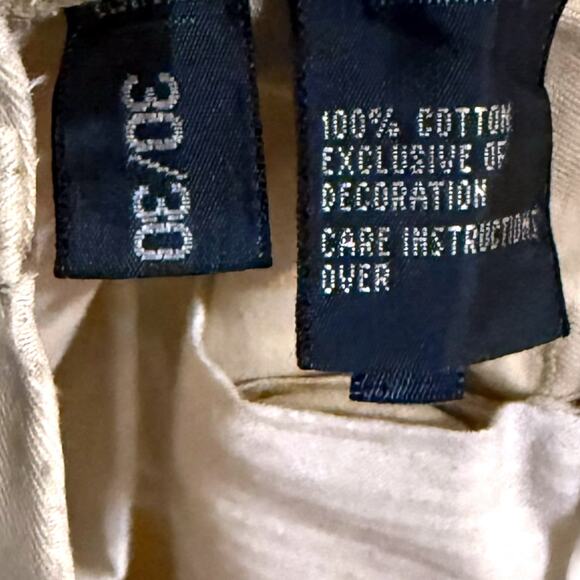 Polo Ralph Lauren Khaki Pants Teens Beige Preston Chino Sz 30/28 ALTERED - Picture 5 of 10